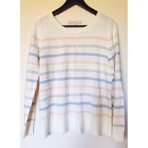 LOFT Striped Sweater Sz S